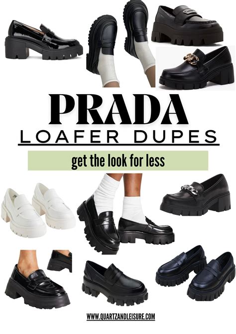 prada monolith loafer women|Prada monolith loafers dupe.